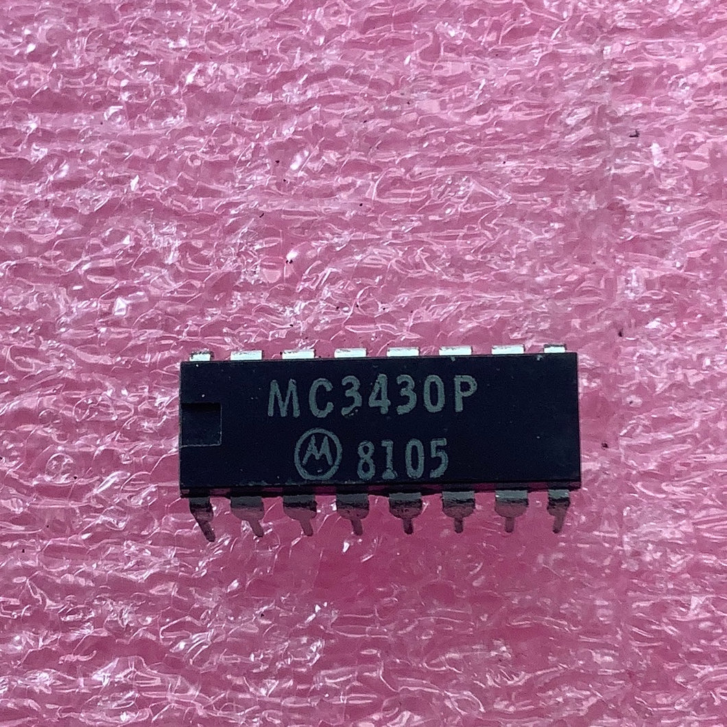 MC3430P - MOTOROLA - IC,VOLT COMPARATOR,QUAD,S-TTL,DIP,16PIN,PLASTIC