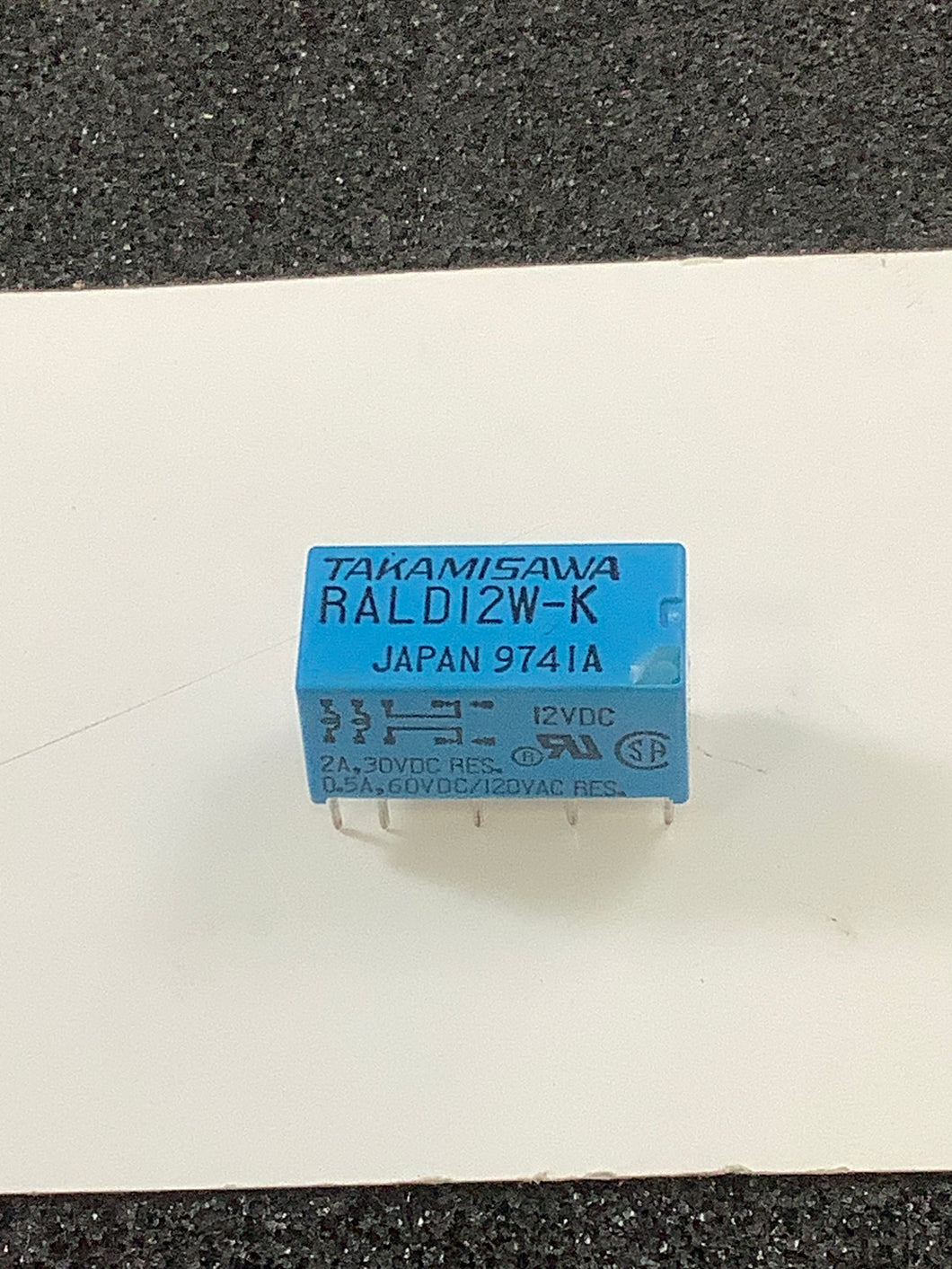 RALD12W-K - TAKAMISAWA - 2 FORM C DUAL COIL LATCHING RELAY 12VDC