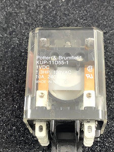 KUP-11D55-1 - Potter & Brumfield - DPDT-1VDC-10A@240VAC