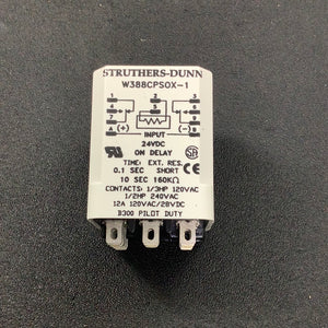 W388CPSOX-1 - STRUTHERS-DUNN - Time Delay Relay - DPDT - 12A - 24VDC - 0.1 ti 10 SEC