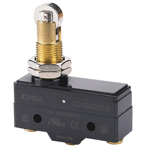 Snap Action Switch,  Panel Mnt Roller Plunger, XZ-15GQ22-B