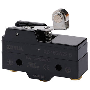 Snap Action Switch, Short Hinge Roller, XZ-15GW22-B