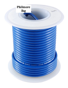 78-22416 Philmore -Blue 24 AWG Stranded Hook-Up Wire 25Ft UL1007 300V