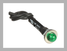Load image into Gallery viewer, 6012A2 - Chicago Miniature - Neon Panel Mount Indicator Green .380″ Hi-Dome 125V Wire Leads
