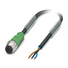 Load image into Gallery viewer, SAC-3P-M12MS/3,0-PUR Sensor/actuator cable, 3-position, PUR halogen-free, black-gray RAL 7021, Plug straight M12, coding: A, on free cable end, cable length: 3 m, 1668027
