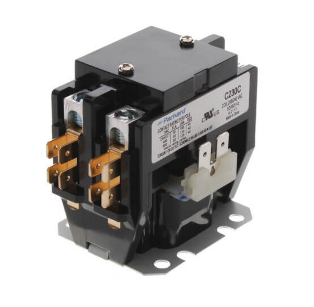 2 Pole Contactor (208/240V, 30 Amp)