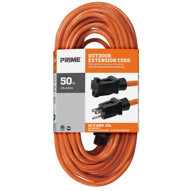 50ft 16/3 SJTW Orange Outdoor Extension Cord, EC501630