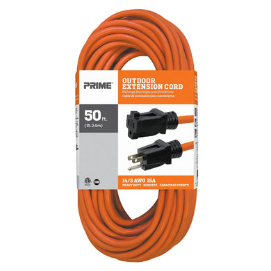 50ft 14/3 SJTW Orange Outdoor Extension Cord, EC501730