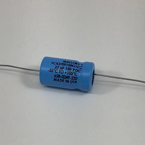 TCX270T150GIC - MALLORY -27 UF 150VDC AXIAL COMPUTER GRADE CAPACITOR