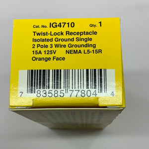 IG4710 - HUBBELL TWIST LOCK RECEPTICAL