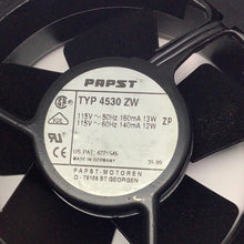 Load image into Gallery viewer, 4530ZW - PAPST- 119 X 119 X38 MM 115VAC 70CFM FAN 12 WATT
