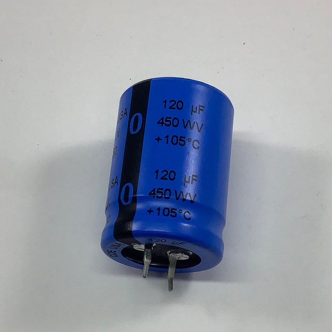 381LX121M450K012 - Cornell Dubilier -	120 UF 450V Snap-In Aluminum Capacitors