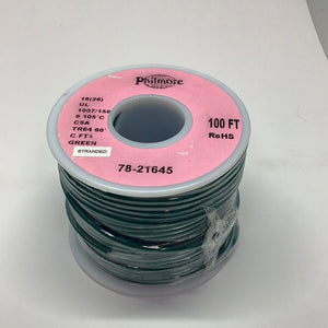 78-21645 - Philmore - Green 16 AWG Stranded Hook-Up Wire 100Ft UL1007 300V