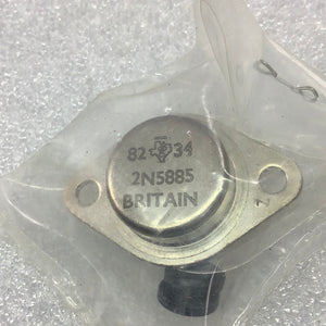 2N5885-TI - Silicon NPN Transistor - MFG.  TEXAS INSTRUMENT