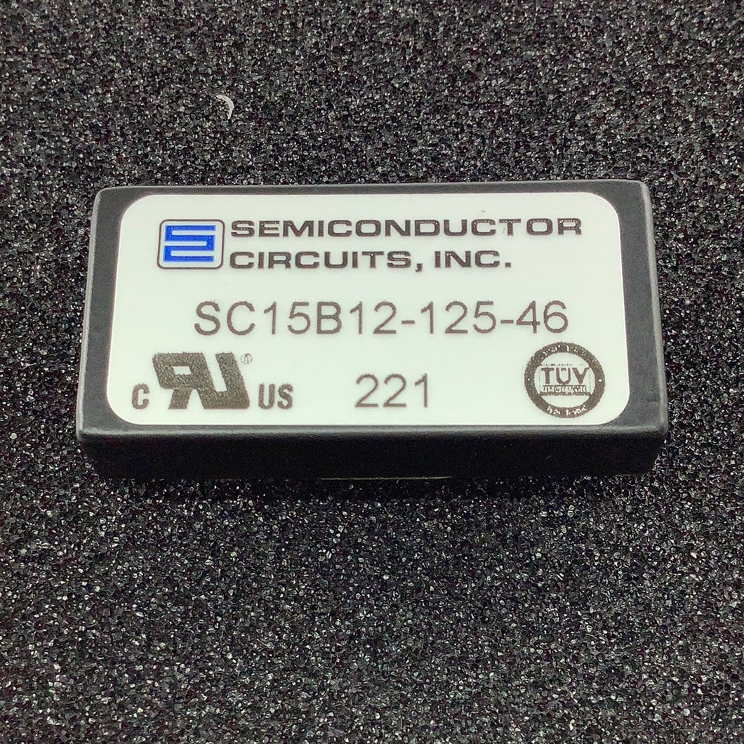 SC15B12-125-46 - SEMICONDUCTOR CIRCUITS - DC-DC INPUT 18-75V OUTPUT 12V 1.25A