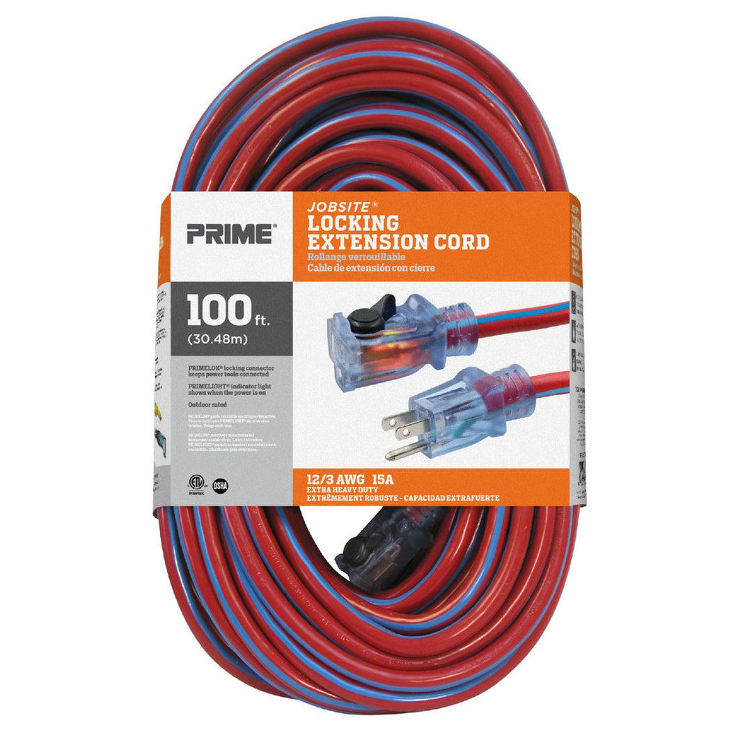 100ft 12/3 SJTW Red/Blue Cord w/Primelight® & Primelok®, KCPL507835