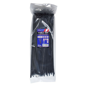 14" 120lb UV Black Ties 100 PACK, MB14-120BLK-C