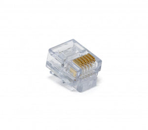 EZ-RJ12/11 Connector.  50/Clamshell., 100026C