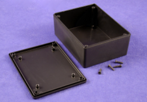 PLASTIC ENCLOSURE 4.3 X 3.2 X 1.72, 1591XXSSBK