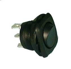 Square Bezel Nut Mounted Round Rocker Switch 30-16200