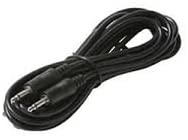 6' 3.5mm Mono Mini Plug on both ends, Black- 44-026