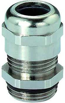 Liquid Tight Cord Grip, 13-18mm(.51-.71) Nickel Plated Brass  W/ Noeprene Sealing Insert - 22305.6