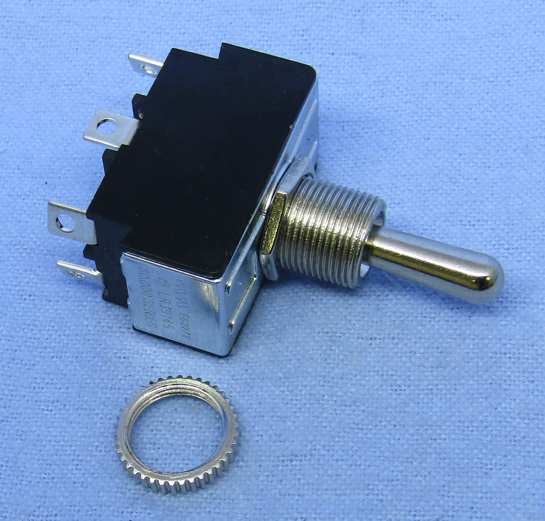 Toggle, DPDT 20A @125V, On-Off-On, 30-049