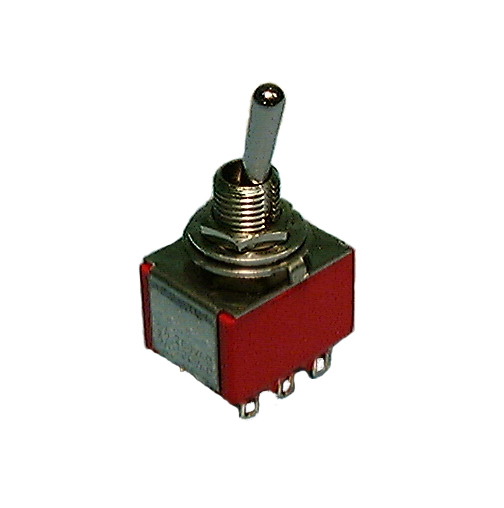 Min Toggle, 3PDT 5A @120V, On-Off-On, 30-10024