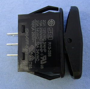 Automotive Rocker Sw. SPDT 20A   12VDC, 30-12284