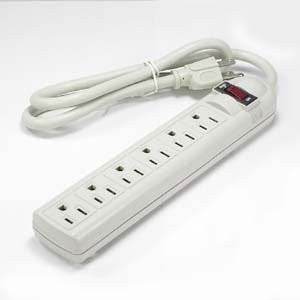 3Ft. 6 Outlet Power Strip   90J, 215012