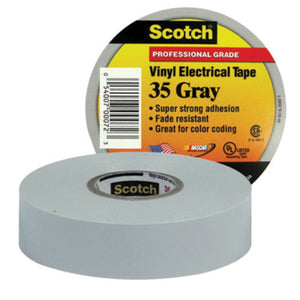 3M #35 GRAY VINYL ELECTRICAL TAPE , 0-00-54007-00072-3