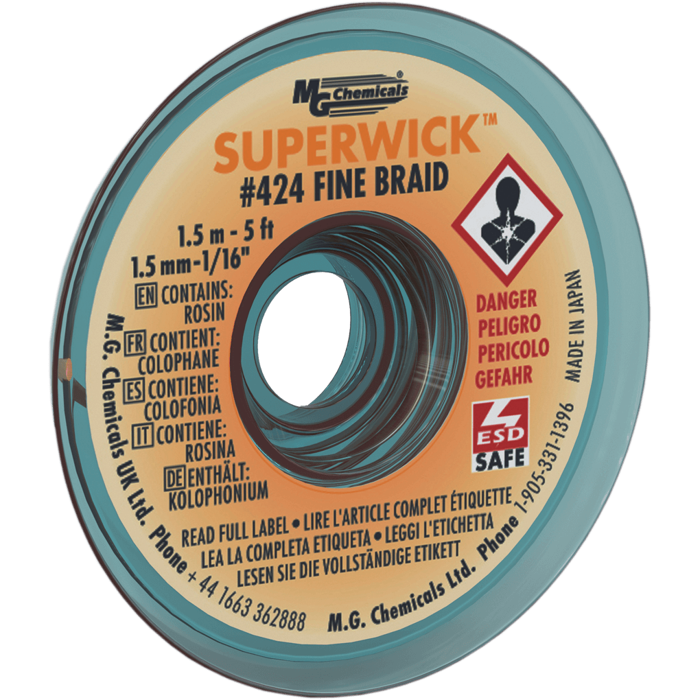 SUPER WICK-#2 YELLOW STATIC FREE 5 ft, 424