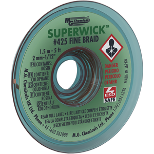 SUPER WICK-#3 GREEN STATIC FREE 5 ft, 425