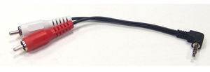 R/A 3.5mm Stereo/M-(2) RCA/M-6", 44-331