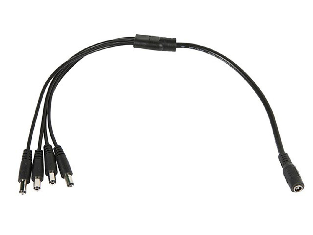 DC Power Splitter 1 Female to 4 Male 16” 2.1mm, 48-1286