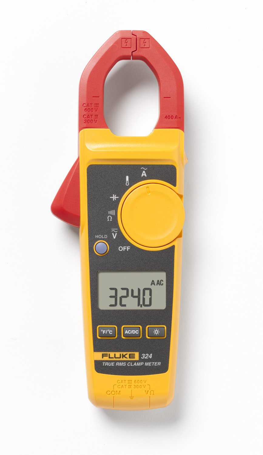 Fluke 324 True-RMS Clamp Meter with Temperature & Capacitance