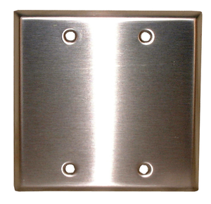 Blank SS Dual wall plate, 70-7412