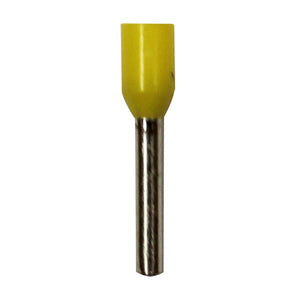 FERRULE, 18 AWG, 10mm, Yellow, 500 PK