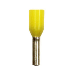 FERRULE, 18 AWG, 6mm,  Yellow, 500 PK