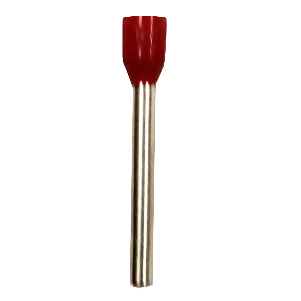 Wire Ferrule, Red, AWG 16, 18 mm Barrel, 100 per bag