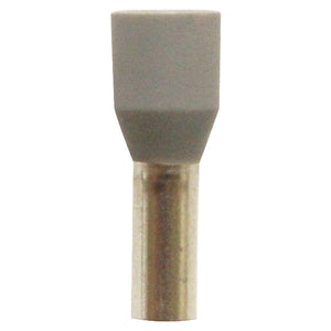 FERRULE, 12 AWG, 9mm, Gray, 200 PK