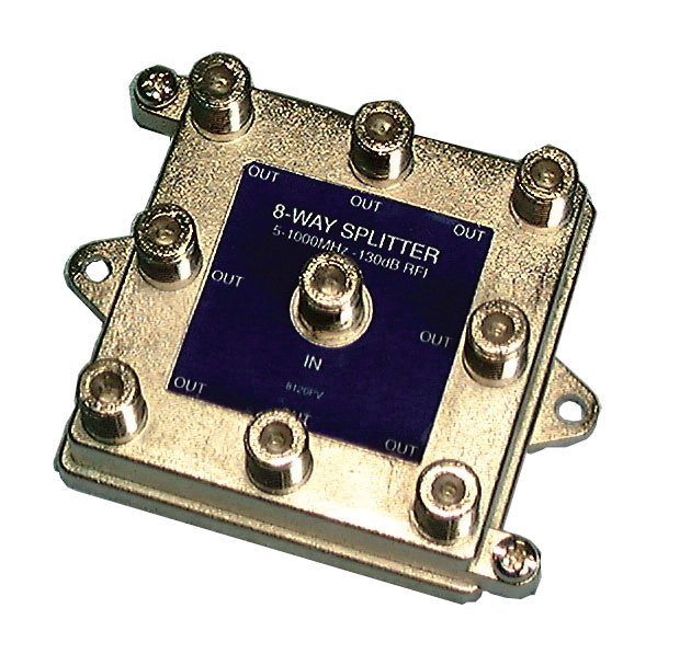 8 way Splitter, High Q CATV SPlitter, 8120PV