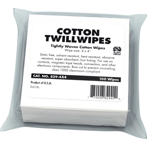 TWILLWIPES (4"x4") 100(4"x4") - 829-4X4