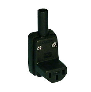 IN-LINE R/A FEMALE IEC Connector 10A 250VAC, 8922