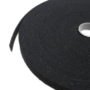 Bulk roll of Black - 1/2 inch wide  Velcro Cable Tie