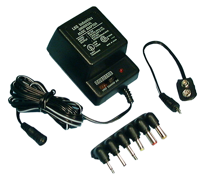 300 mA AC/DC Adapter 1.5V-12VDC, BE226