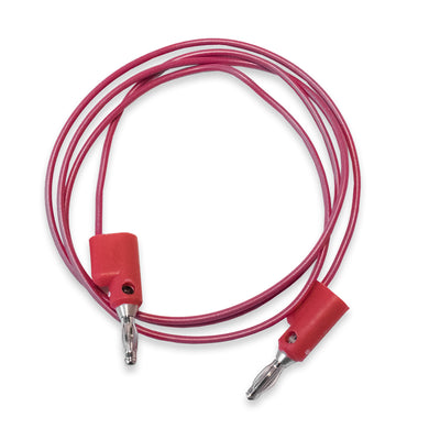 Red Stackable Single Banana Plug on Both Ends, 24