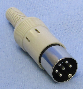 6 pin Male cord Mt. Din Connector, EA9