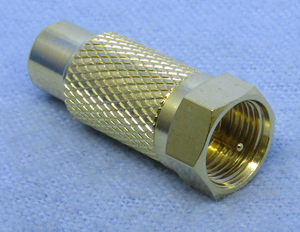 "F" (M) / RCA (F) Adapter GOLD, FCG63