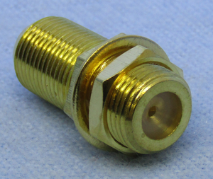 "F" / "F" female to female Adapter GOLD, FCG67